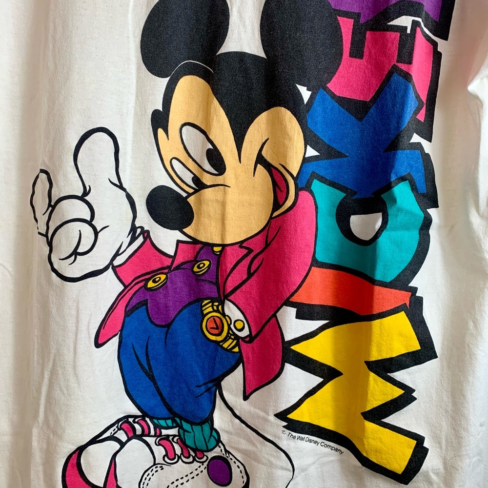 Vintage Walt Disney Mickey Mouse Graphic T-Shirt Single Stitch Men’s L or XL